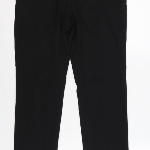 Next Men’s Black 30R Tailoring Straight Dress Trousers 30in