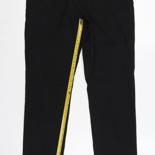 Next Men’s Black 30R Tailoring Straight Dress Trousers 30in