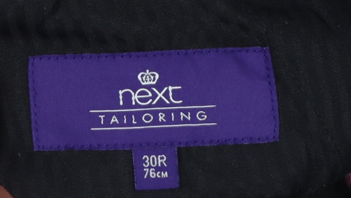 Next Men’s Black 30R Tailoring Straight Dress Trousers 30in