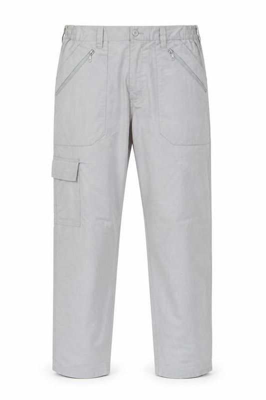 Cotton Traders Men’s Grey Cargo Trousers Size 34 Regular Straight Leg