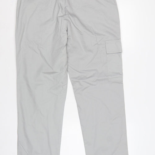 Cotton Traders Men’s Grey Cargo Trousers Size 34 Regular Straight Leg