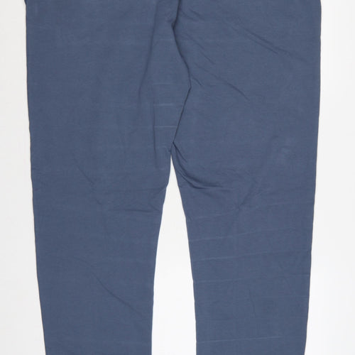 M&S Men’s Blue 5XL Long Regular Fit Drawstring Jogger Trousers
