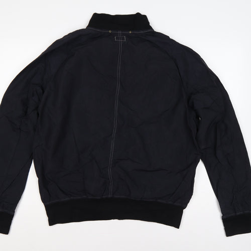 C.P. Company Men’s Black L Nylon Button Bomber Jacket