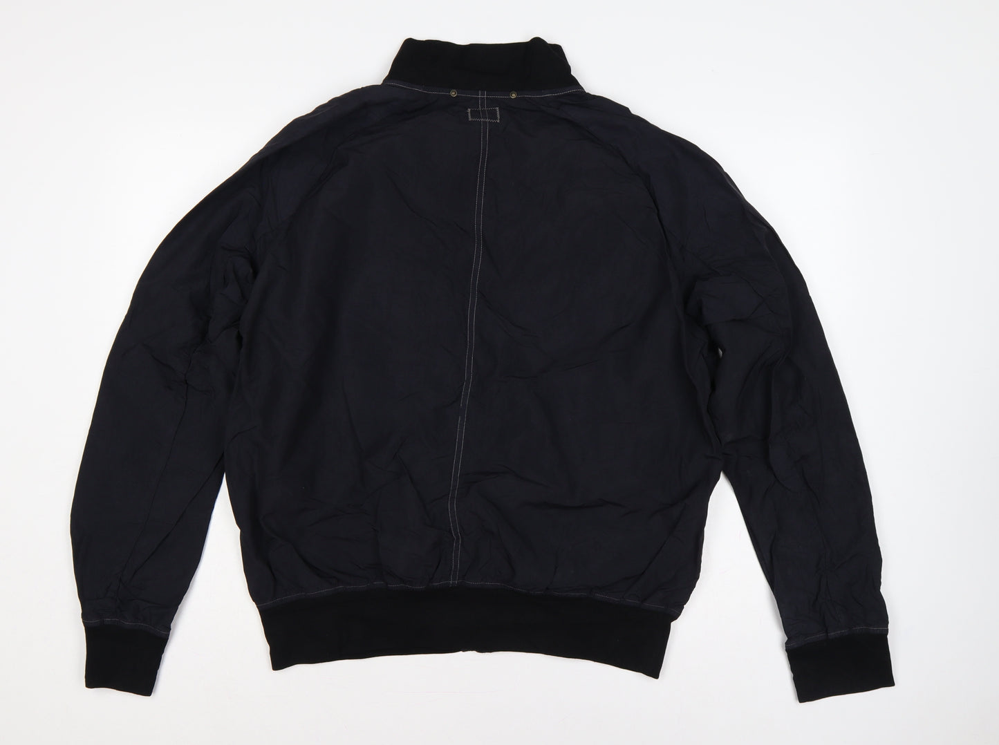 C.P. Company Men’s Black L Nylon Button Bomber Jacket