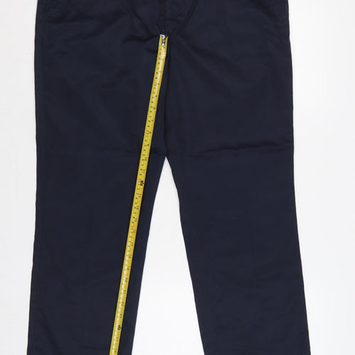 Marks and Spencer Men’s Blue Chino Trousers 36in Waist 29in Leg