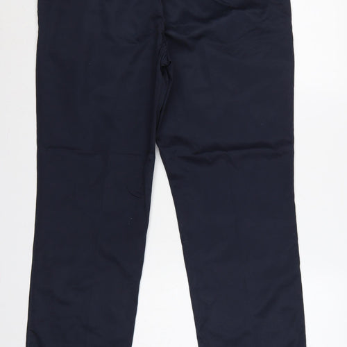 Marks and Spencer Men’s Blue Chino Trousers 36in Waist 29in Leg