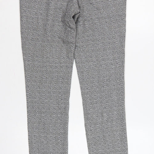 River Island Men Grey Check Slim Fit Dress Trousers UK 28R