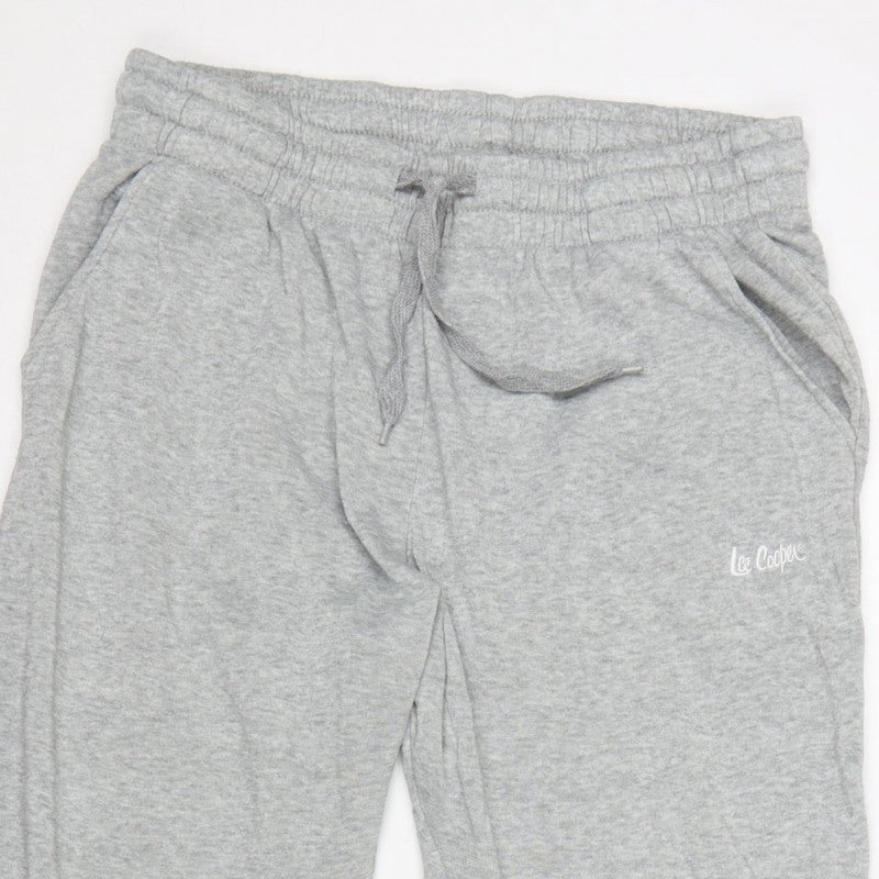 Additional view of Lee Cooper Women Grey 2XL Jogger Sweatpants Logo Drawstring Pockets