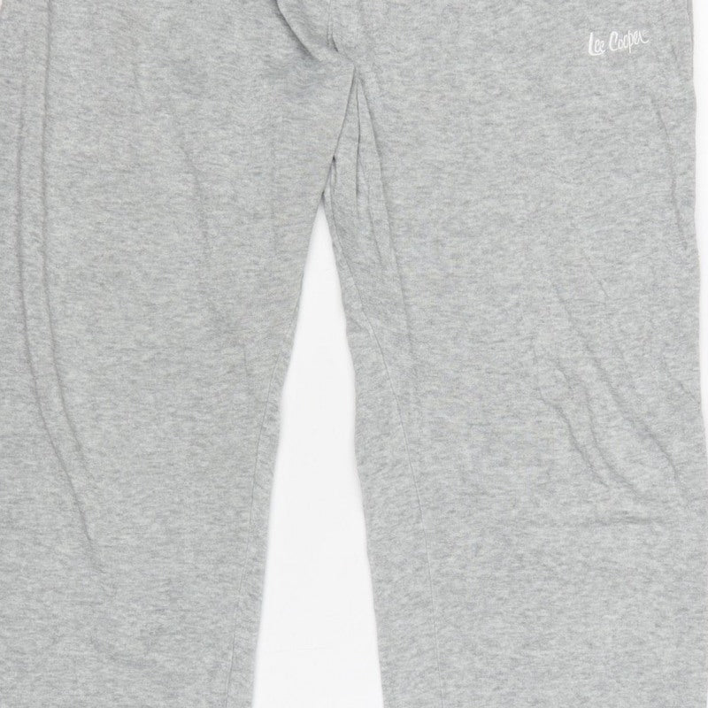 Additional view of Lee Cooper Women Grey 2XL Jogger Sweatpants Logo Drawstring Pockets