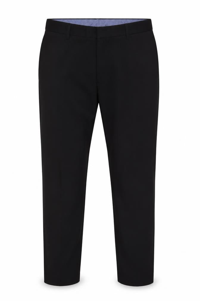 Marks and Spencer Men Black 36 Tailored Stretch Dress Trousers