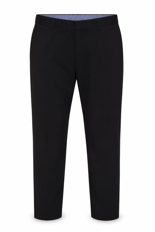 Marks and Spencer Men Black 36 Tailored Stretch Dress Trousers