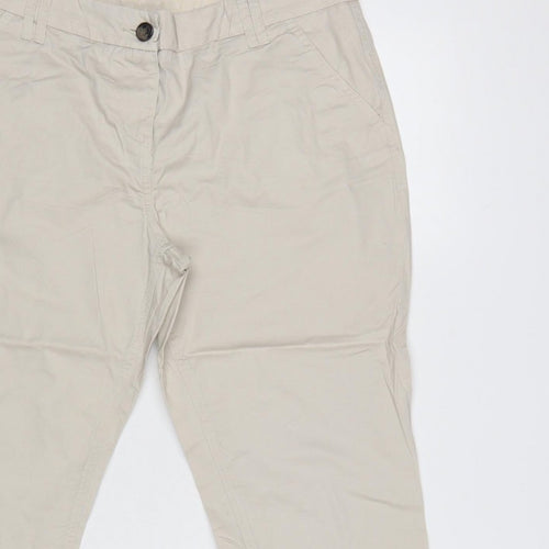 Maine New England Women’s Beige Size 12 Straight Leg Chino Trousers
