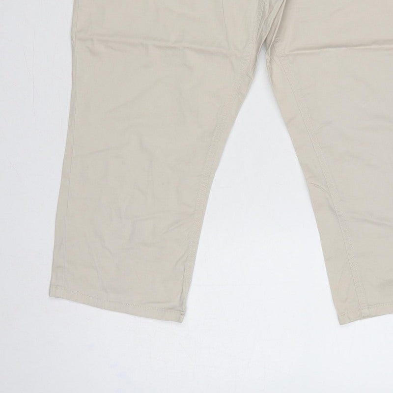 Maine New England Women’s Beige Size 12 Straight Leg Chino Trousers