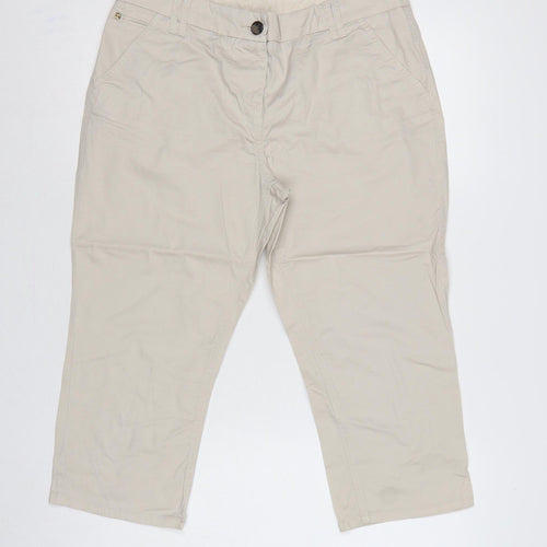 Maine New England Women’s Beige Size 12 Straight Leg Chino Trousers