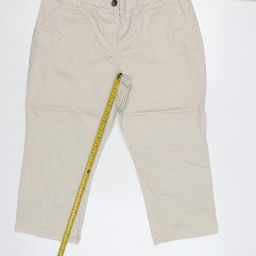 Maine New England Women’s Beige Size 12 Straight Leg Chino Trousers