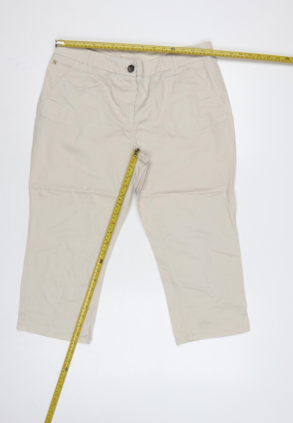 Maine New England Women’s Beige Size 12 Straight Leg Chino Trousers