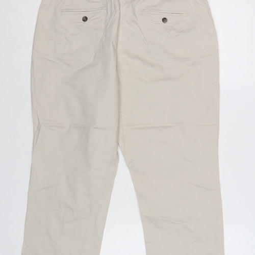 Maine New England Women’s Beige Size 12 Straight Leg Chino Trousers