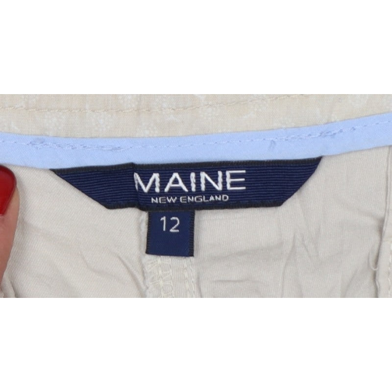 Maine New England Women’s Beige Size 12 Straight Leg Chino Trousers
