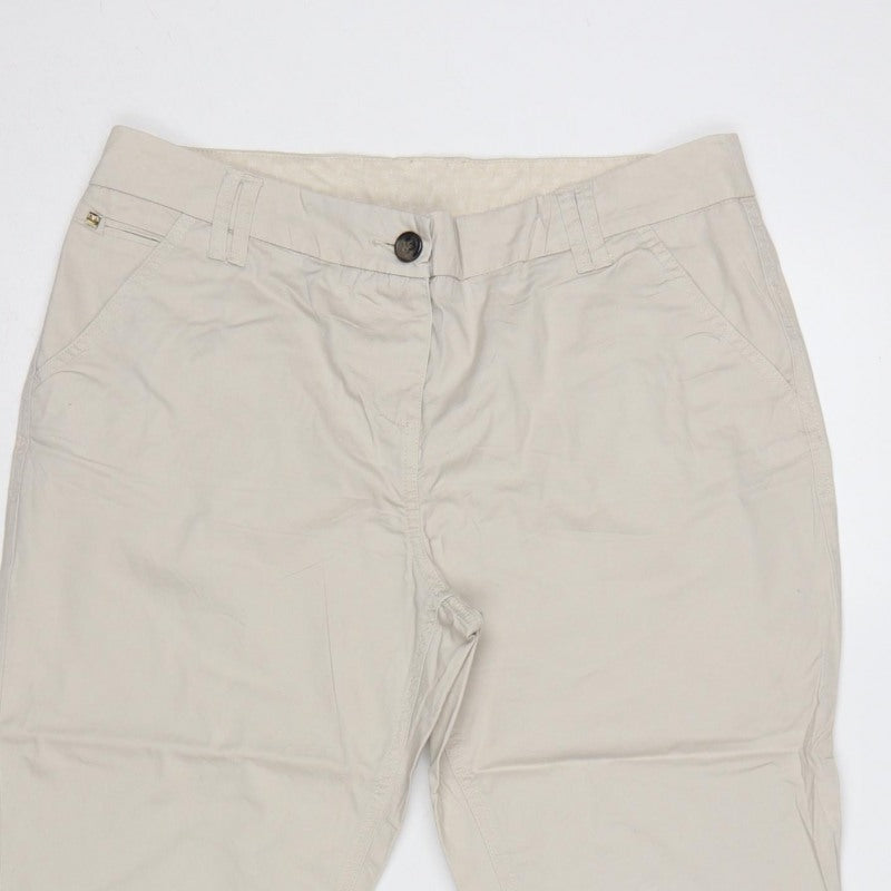 Maine New England Women’s Beige Size 12 Straight Leg Chino Trousers