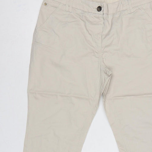 Maine New England Women’s Beige Size 12 Straight Leg Chino Trousers