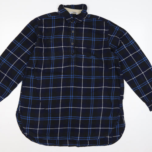 JW Anderson Women’s Blue Check Cotton Tunic Shirt Size S