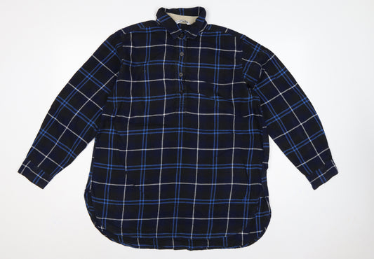 JW Anderson Women’s Blue Check Cotton Tunic Shirt Size S