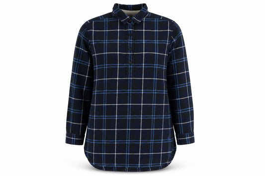 JW Anderson Women’s Blue Check Cotton Tunic Shirt Size S