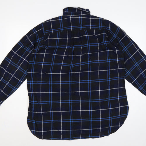 JW Anderson Women’s Blue Check Cotton Tunic Shirt Size S