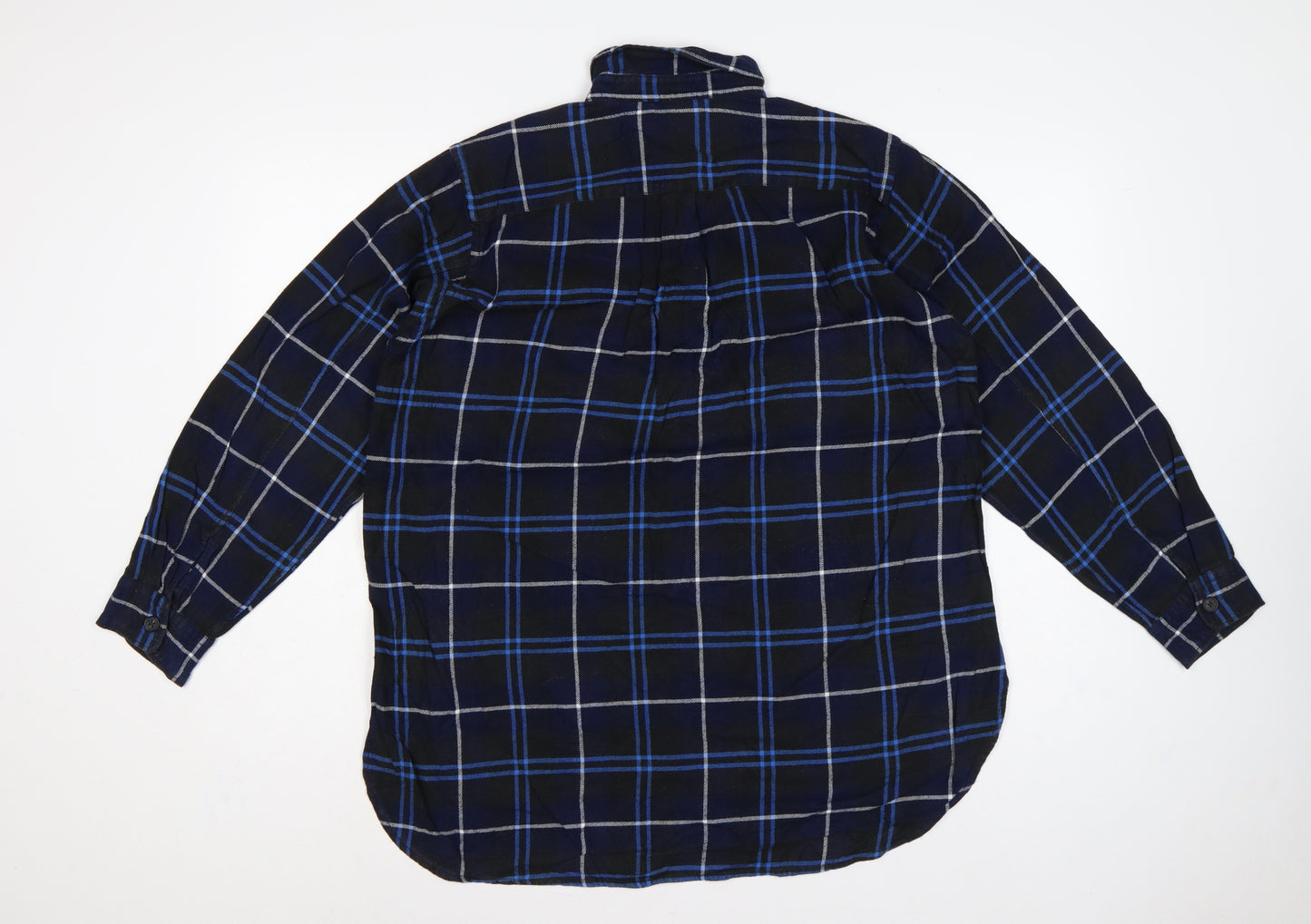 JW Anderson Women’s Blue Check Cotton Tunic Shirt Size S