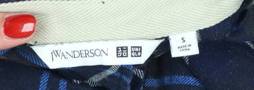 JW Anderson Women’s Blue Check Cotton Tunic Shirt Size S