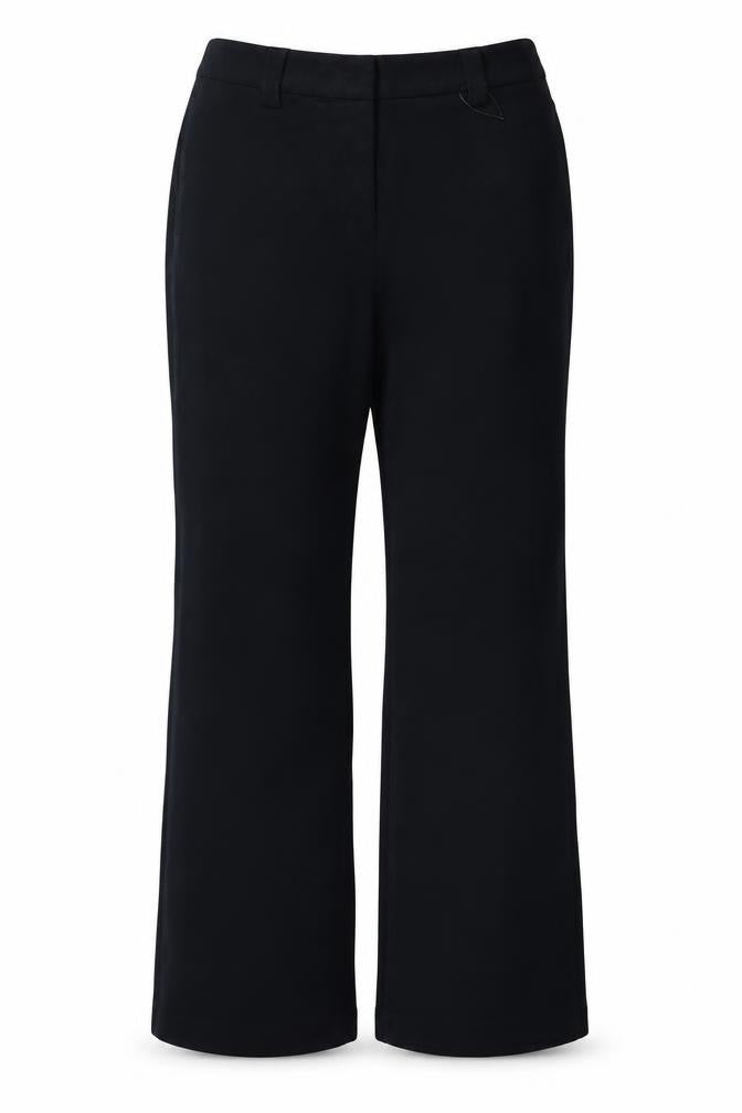 Marks and Spencer Women Blue UK 14 Long Wide-Leg Tailored Trousers