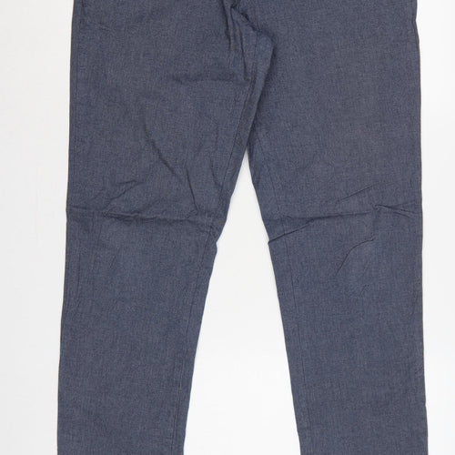 Jasper Conran Men’s Blue Cotton Chino Trousers 36R Regular