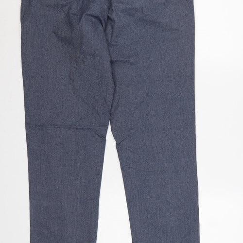 Jasper Conran Men’s Blue Cotton Chino Trousers 36R Regular