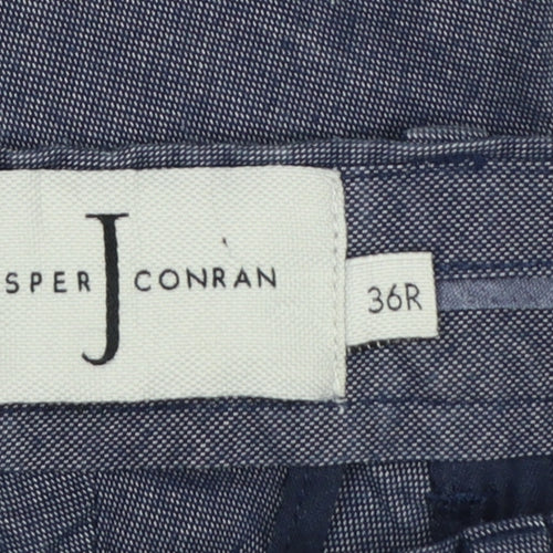 Jasper Conran Men’s Blue Cotton Chino Trousers 36R Regular