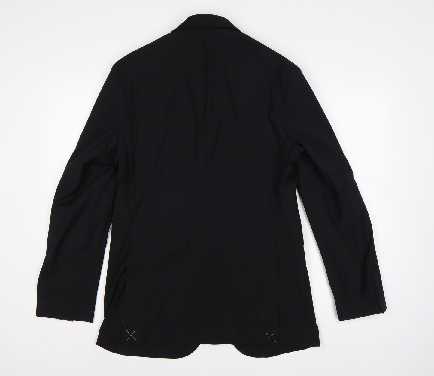 Autograph Men’s Black Small Wool Blend Stretch Performance Blazer