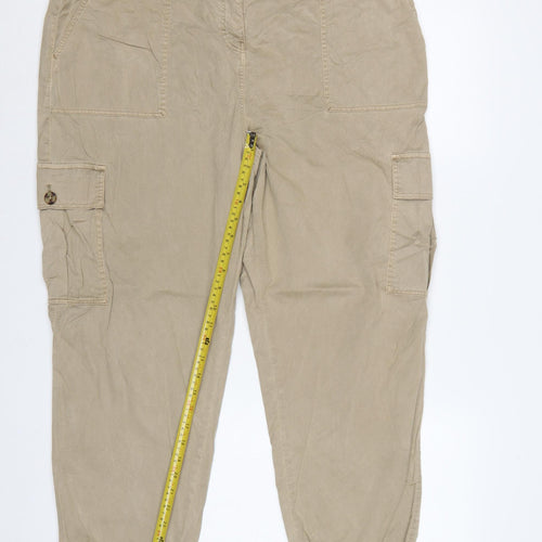 Marks and Spencer Women’s Brown UK 20 Regular Cargo Trousers