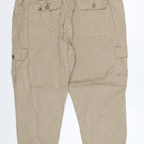 Marks and Spencer Women’s Brown UK 20 Regular Cargo Trousers