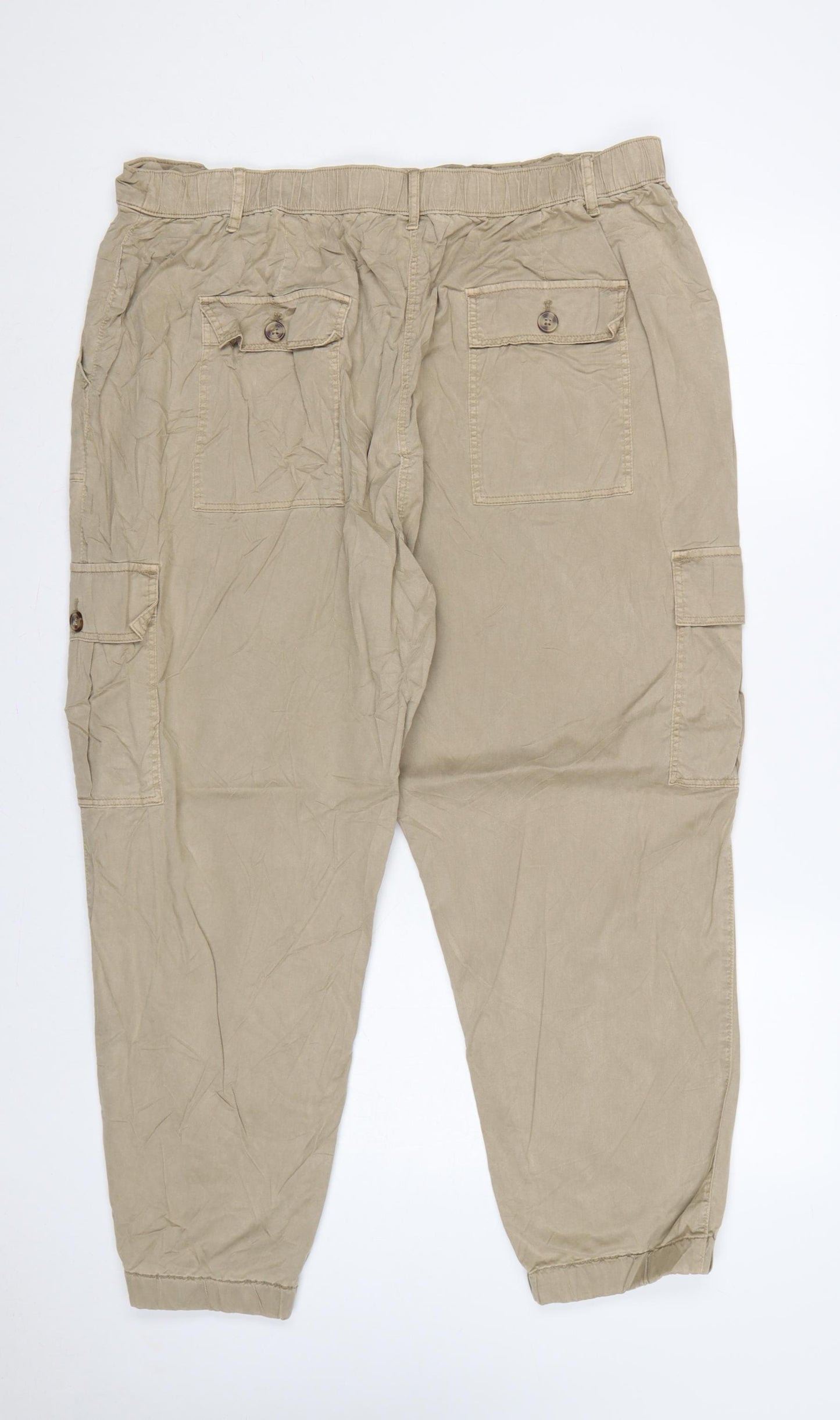 Marks and Spencer Women’s Brown UK 20 Regular Cargo Trousers