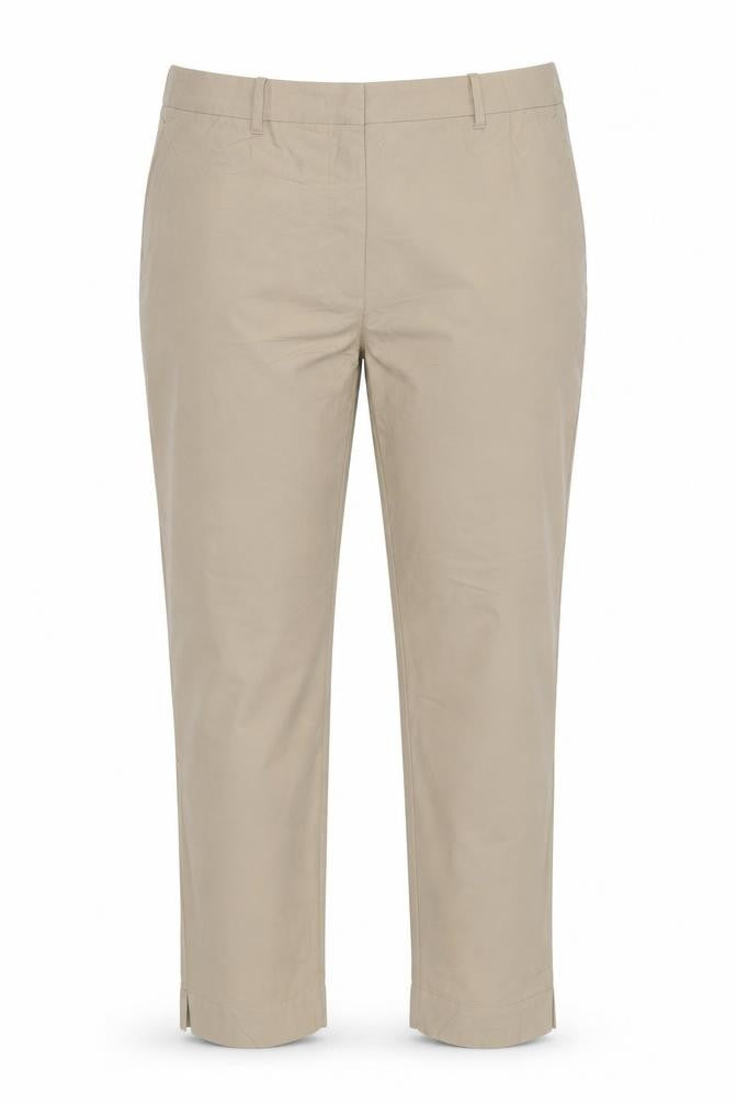 Marks and Spencer Women Beige UK 20 Regular Tapered Chino Trousers