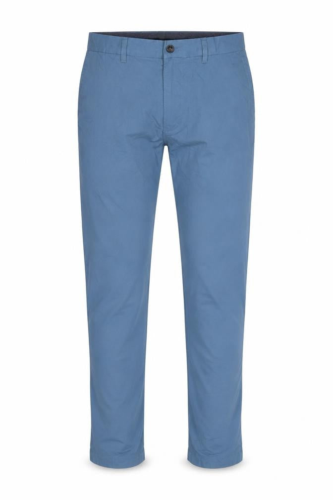 M&S Mens Blue Regular Fit Chino Trousers W32 L31 Straight