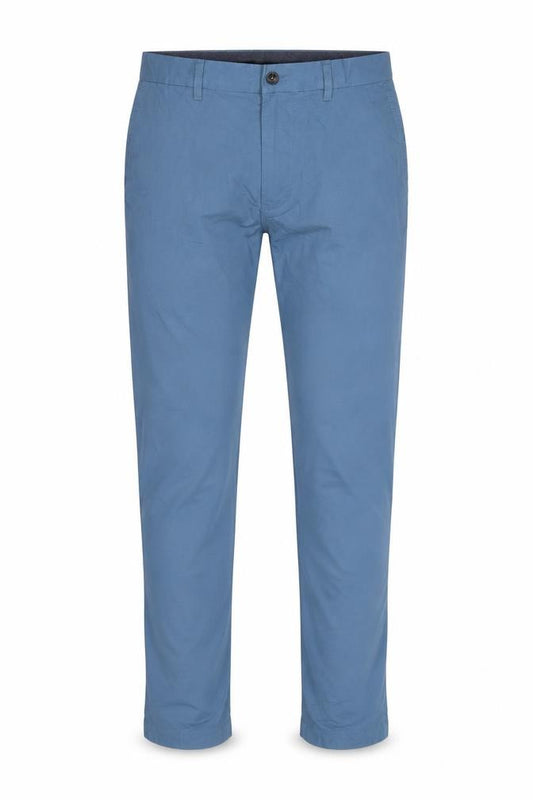 M&S Mens Blue Regular Fit Chino Trousers W32 L31 Straight