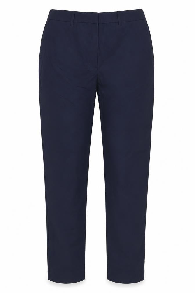 Front view of Marks & Spencer Women Blue UK 10 Regular Tapered Tailored Trousers