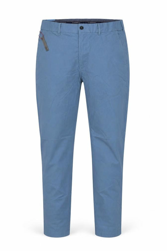 Marks & Spencer Men's Blue 34/33 Regular Fit Chino Trousers