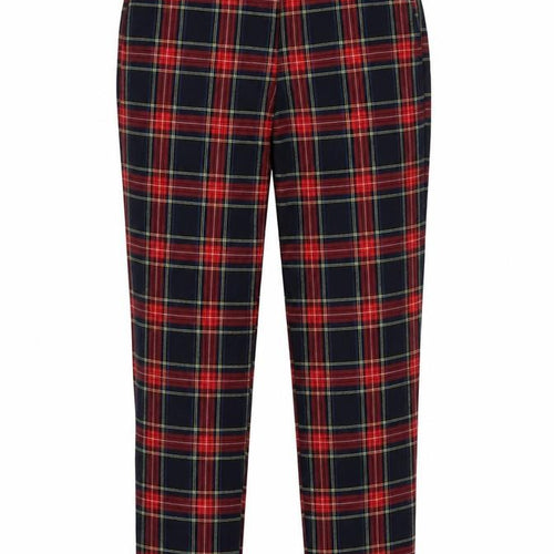 Zara Women’s Multicoloured Plaid Tapered Trousers UK 12