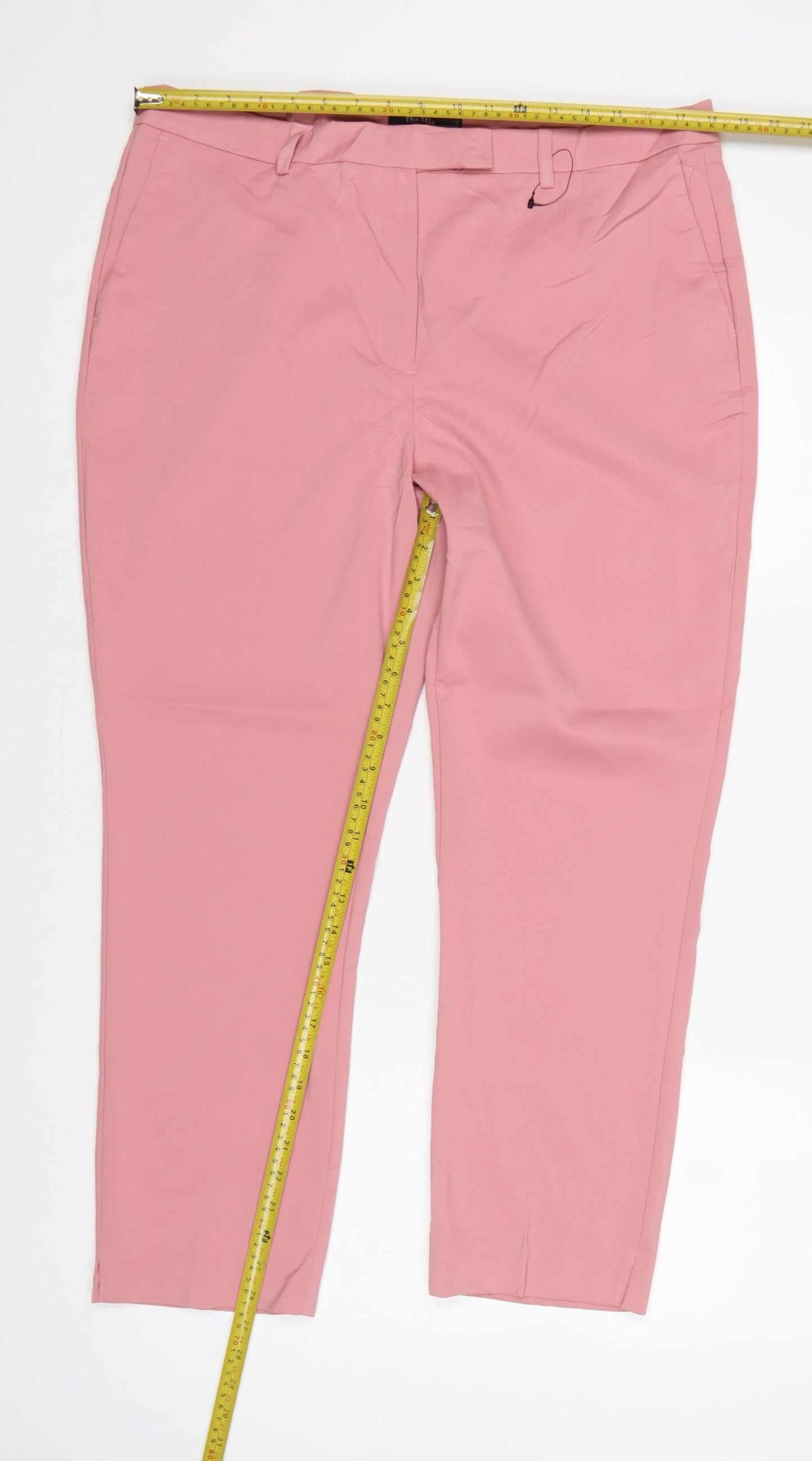 M&S Women Pink UK 16 The Mia Slim Tapered Tailored Trousers