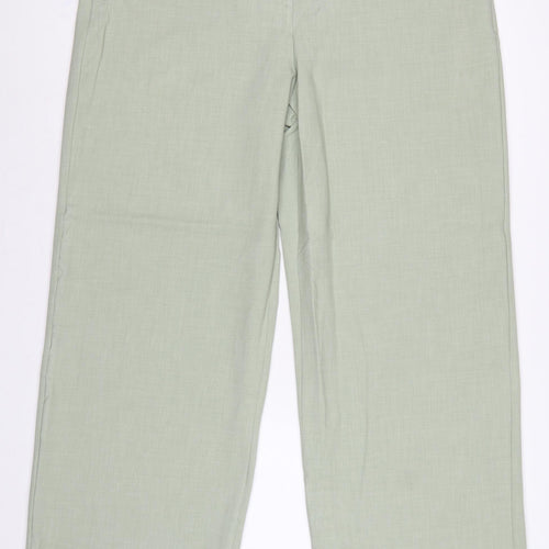 M&S Collection Women’s Green Size 20 Wide-Leg Dress Trousers