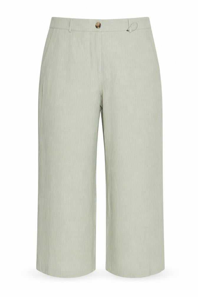 M&S Collection Women’s Green Size 20 Wide-Leg Dress Trousers