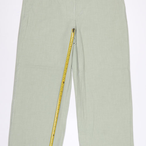 M&S Collection Women’s Green Size 20 Wide-Leg Dress Trousers
