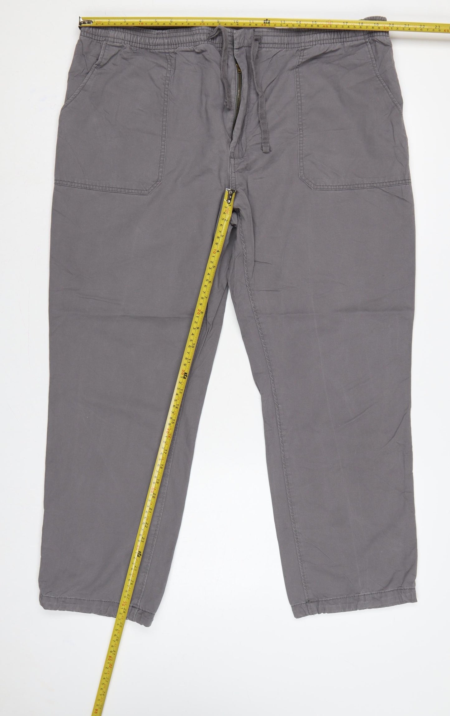 Marks and Spencer Men's Grey 44in Cotton Jogger Trousers 29in Leg