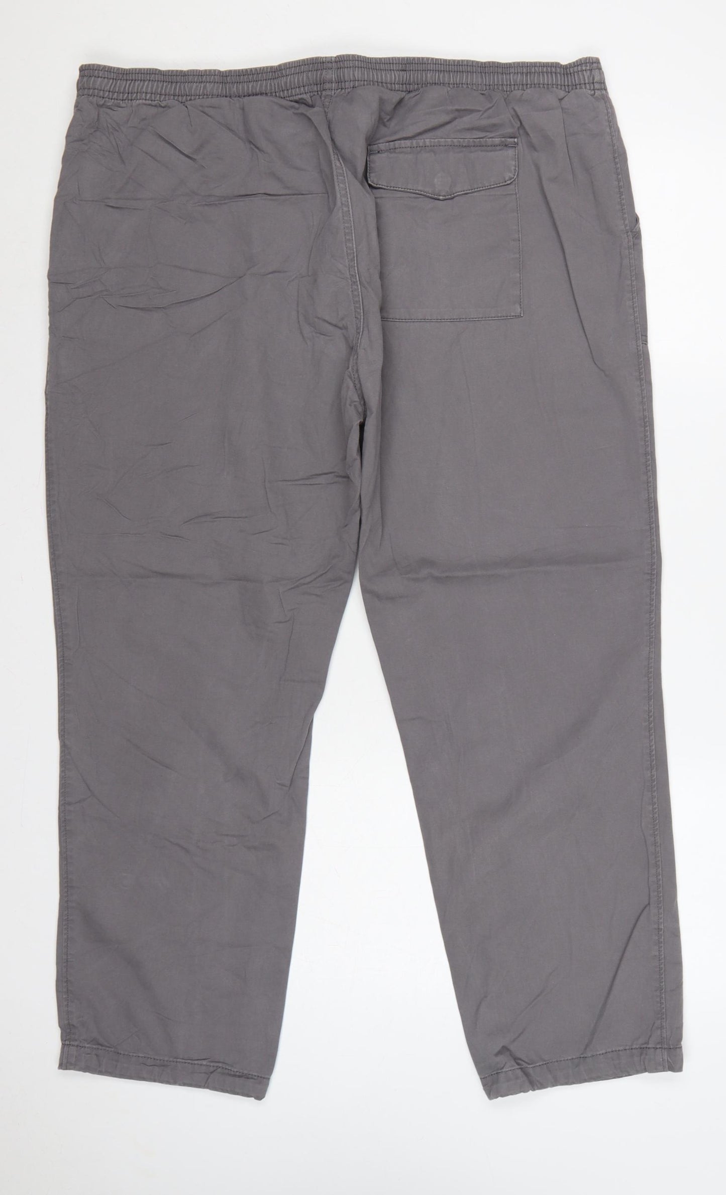 Marks and Spencer Men's Grey 44in Cotton Jogger Trousers 29in Leg